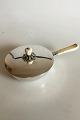 Evald Nielsen Sterling Silver Lidded Bowl with Handles of Ivory