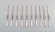 Georg Jensen. Sterling (925). Acorn. Set of ten lobster forks.
