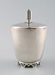 GAB, Sweden, Art Deco silver lidded jar, 1948.
