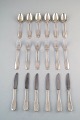 Hans Hansen silver cutlery Susanne in sterling silver.
Complete silver lunch service for six people.
