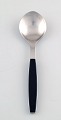 Table spoon. Henning Koppel. Strata cutlery stainless steel and black plastic.
