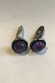 Niels Erik From 
Sterling Silver 
Cufflinks with 
Amethyst  
Diameter 1.6 
cm/0.62 " 
Weight 14.2 ...