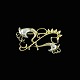 Georg Jensen. 
18k Gold and 
Silver Brooch 
#223. 1915-30 
Hallmarks.
Designed by 
Georg Jensen 
1866 ...