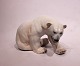Royal porcelain 
figure, large 
seated polar 
bear, no.: 433 
by Knud Kyhn.
Dimensions: H: 
23 cm, ...
