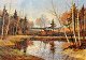 Wennemoes, Carl 
(1890 - 1965) 
Denmark: 
Landscape.
Oil on canvas. 
67 x 95 cm. 
Signed C. ...