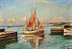 Ege, Mogens 
(1892 - 1946) 
Denmark. 
Fischerboat 
coming home.
Oil on canvas. 
70 x 100 cm. 
Signed: ...