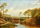 Harboe, Edvard 
Valdemar (1834 
- 1883) 
Denmark. A mill 
dam.
Oil on canvas. 
66 x 94 cm. 
Signed: ...