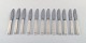 Horsens Denmark: "Funkis III". Set of 12 fruit knives.
Art deco silver cutlery 1937.