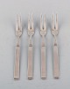 Horsens 
Denmark: 
"Funkis III". 4 
pcs. Serving 
fork in silver.
Art deco 
silver cutlery, 
...