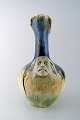 French ceramist. Large art nouveau pitcher. Ca. 1900.