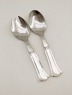 Cohr silver and steel salad set