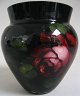 Glass vase, 
Germany, 
approx.1920. 
Clear glass, 
painted inside 
with oil 
colors. Bottom 
color: ...