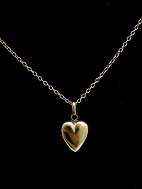 14ct gold necklace  and heart sold
