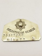 Brass military emblem