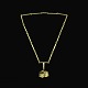 Stig Friis 
Rasmussen - 
Copenhagen. 
Modern 14k Gold 
Necklace with 
Tourmaline 
Crystal.
Designed ...