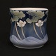 Anna Smidth for Royal Copenhagen: A unique vase with flowers. #6543. H: 21cm. D: 
21cm