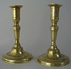 Pair of  Danish 
Empire candle 
sticks in 
brass, 1820 - 
1840. With 
round foot and 
profiled stem. 
...
