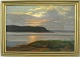 Wennerwald, 
Finn 
(1896-1969): An 
evening at the 
Roskilde Fjord. 
Oil on canvas. 
Sign: F. ...