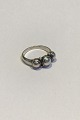 Georg Jensen 
Sterling Sølv 
Ring No 3. 
Fremstillet 
1930 - 1945. 
Ringstørrelse 
52. Vejer 3 g.