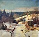 Virklund, 
Christian 
Jensen (1853 - 
1938) Denmark. 
Winter 
Landscape.
Oil on canvas. 
Signed. 40 x 
...