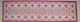 Rölakan, Swedish design 1960s. Pink carpet.Measures 313 cm x 84 cm.Monogram signed "LF"In ...