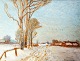 Bjørkholm, Axel 
(20th C) 
Denmark: Winter 
landscape. 
Signed: A. 
Bjørkholm. 45 x 
58 cm.
Framed.