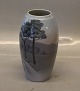 Bing and 
Grondahl B&G 
8692-251 Vase - 
road through 
landscape 18 cm 
Marked with the 
three Royal ...