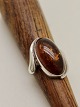 Sterling silver ring  with amber