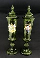 Height 45-46 
cm.
The vases are 
mouth blowing 
in green glass. 
They do not 
have a sharp 
pontil ...
