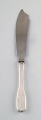 Hans Hansen cutlery Susanne cake knife in sterling silver and stainless steel.
