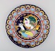 Rare hand painted Rosenthal Bjørn Wiinblad Christmas plate from 1976. "Angel 
with trumpet".
