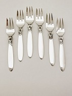 Georg Jensen sterling silver cactus cake forks