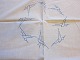 Table cloth with embroidery made by hand
Table cloth with embroidery made by hand with the 
illustration of gulls
96cm x 96cm
In a good condition
The antique, Danish linen and fustian is our 
speciality and we always have a large choice