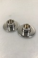Georg Jensen 
Sterling Silver 
Pyramid 
Candlesticks 
Pair No 747A  
Harald Nielsen  
H 2.7 cm/1.06"  
...