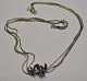 Necklace, 
sterling, Flora 
Danica Jewelery 
(after 2006) 
Klampenborg, 
Denmark. 
Stamped. 
Length: 44 cm.