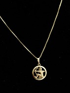 14ct gold chain  and pendant