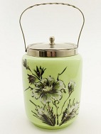 Biscuit barrel opaline glass