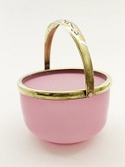 Pink colored sugar bowl sold