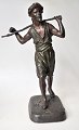 Patinated 
French zinc 
figure of an 
oriental man, 
19th century. 
Height: 33 cm.