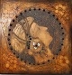 Rare Art 
Nouveau Wood 
Relief, approx. 
1900 - Probably 
Austria. A 
woman in 
profile. 
Decorated ...