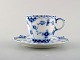Royal Copenhagen Blue Fluted Full Lace mocha cup and saucer.
