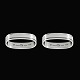 Georg Jensen. A 
pair of 
Sterling Silver 
Pyramid Napkin 
Rings #22A - 
Harald Nielsen
Designed by 
...