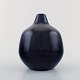 Knabstrup ceramic vase in deep blue glaze.
