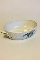 Royal Copenhagen Green Flower Curved Lidded Dish without Lid No 1702