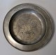 Baroque pewter 
dish, IB Finck, 
Germany, 18th. 
Stamped: Engl. 
Blockzinn. 
Decorated with 
flowers ...