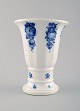 Royal Copenhagen blue flower angular vase no. 8601.
