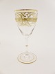 Wine glass with gold