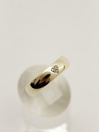 14 carat gold ring  with 3 diamonds in heart shape