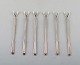 Hans Hansen silverware number 15. A set of six cocktail picks / nut picks in 
silver (830). 1930/40