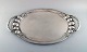 Large Georg 
Jensen "Melon" 
serving platter 
in sterling 
silver. Model 
number 159B. In 
a mahogany ...